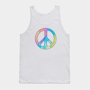 Tie Dye Peace Sign Tank Top